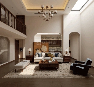 美式复古大宅惊艳曝光,没想到负一楼客厅还能这样设计(图1) 0f4bb63a399f6da1f21924e4832fca29.png