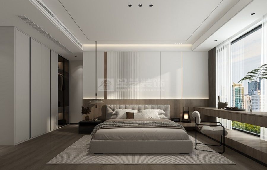 没想到，冰冷大理石和温润木皮结合，竟让家有了高级感(图8)