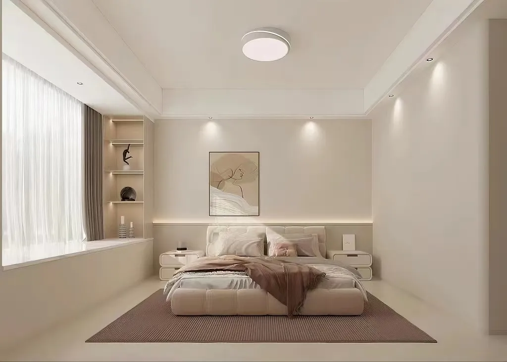 137㎡奶油风新家，竟然把玄关鞋柜变成了多功能收纳神器(图6)