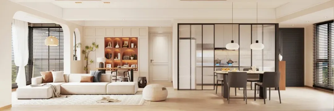 当中古风遇上奶油风，竟然能碰撞出如此温暖又复古的家居奇迹(图3)