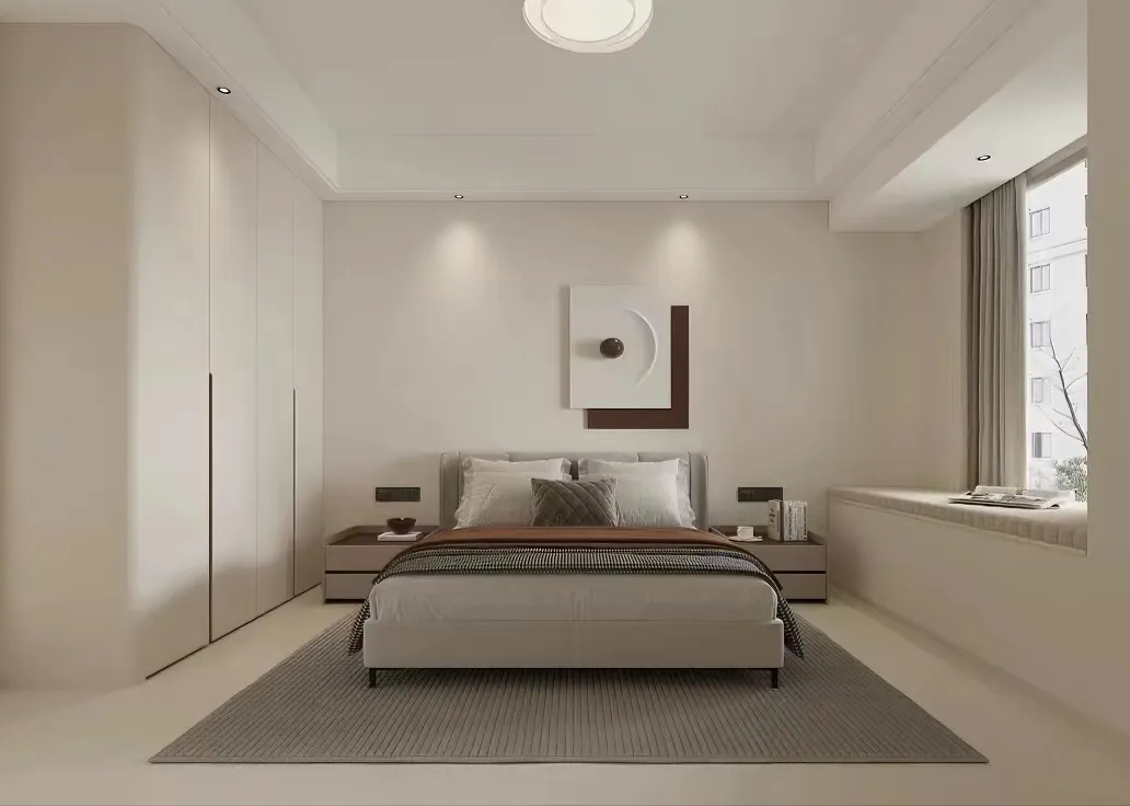 137㎡奶油风新家，竟然把玄关鞋柜变成了多功能收纳神器(图7)