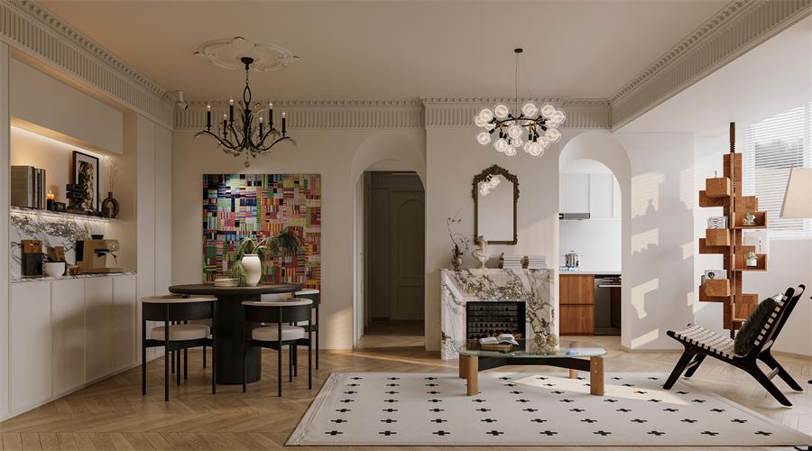 没想到，她家只用一种元素，就装出了全网追捧的松弛感